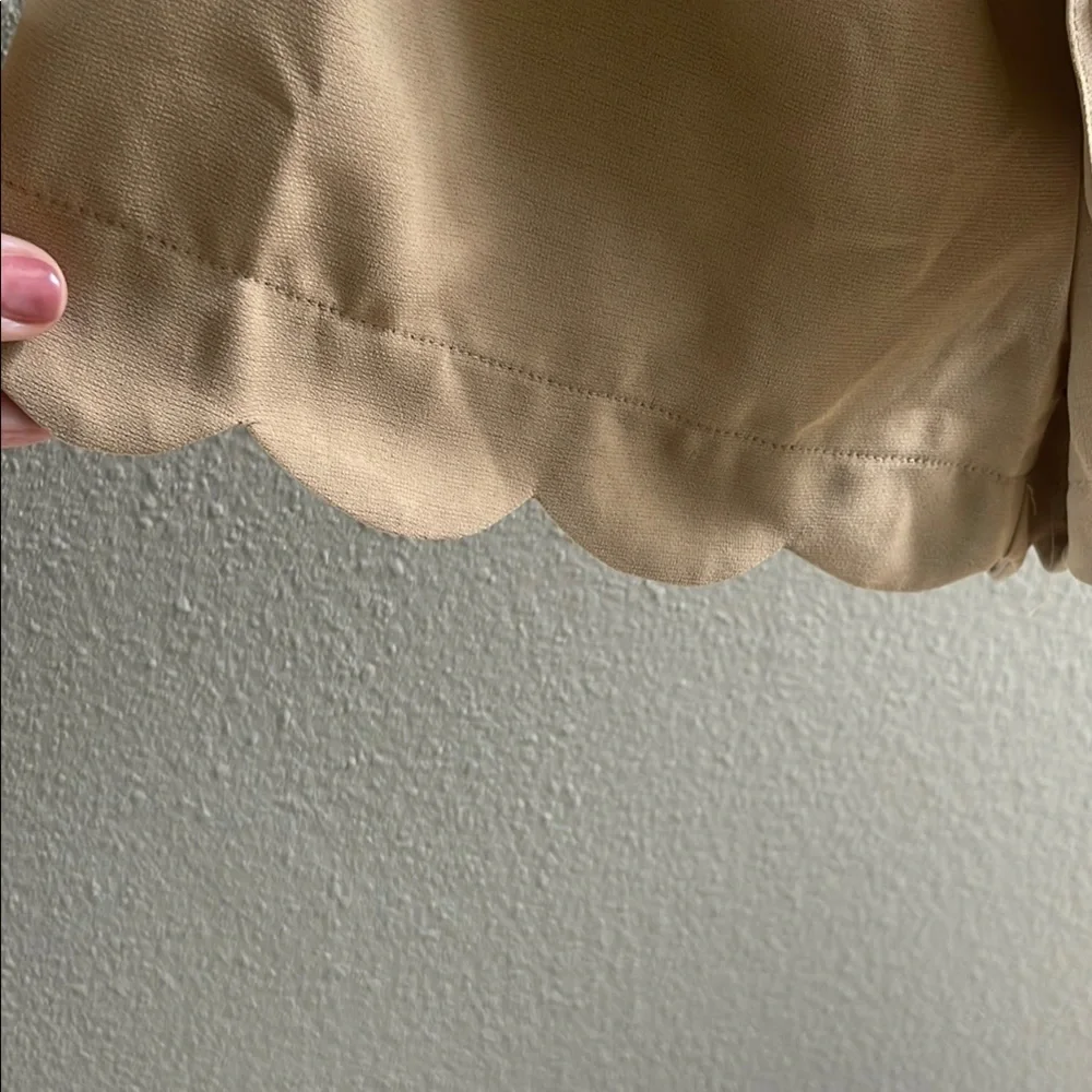 Blue ivy Tan High Waist Paperbag Shorts - Picture 6 of 10